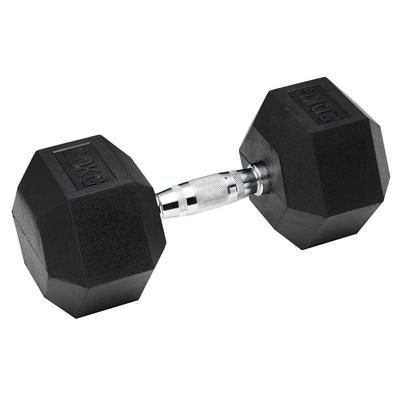 Sveltus Hexagonal Dumbbell - Hex Hatszögletű Egykezes Gumírozott Fix Edzőtermi Kézisúlyzó 12,5 Kg