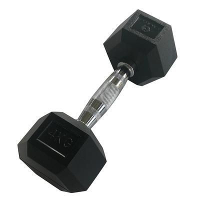 Sveltus Hexagonal Dumbbell - Hex Hatszögletű Egykezes Gumírozott Fix Edzőtermi Kézisúlyzó 22 Kg