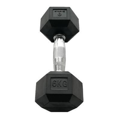 Sveltus Hexagonal Dumbbell - Hex Hatszögletű Egykezes Gumírozott Fix Edzőtermi Kézisúlyzó 3 Kg