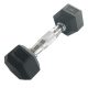 Sveltus Hexagonal Dumbbell - Hex Hatszögletű Egykezes Gumírozott Fix Edzőtermi Kézisúlyzó 16 Kg